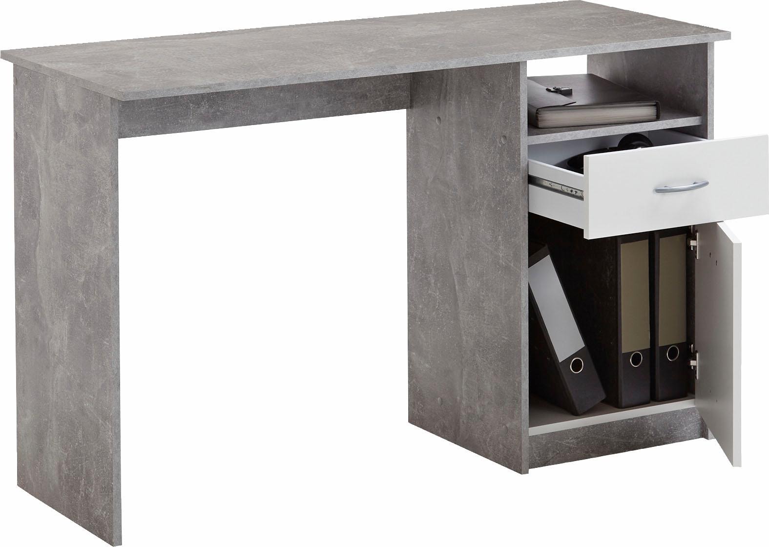FMD Schreibtisch »Jackson« Bürotisch mit 1 Schubkasten und 1 Tür, 123 cm breit