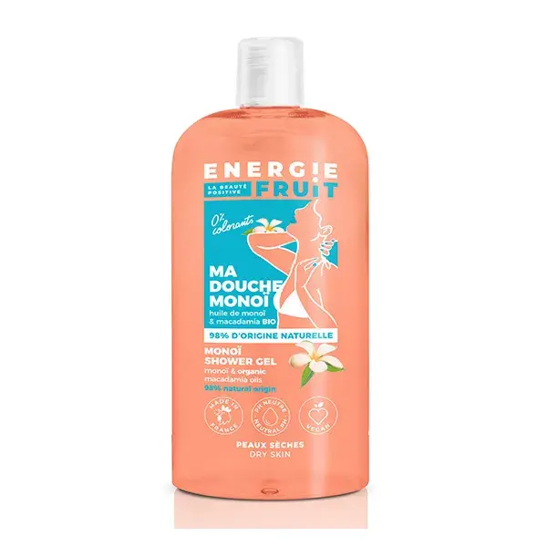 Energie Fruit My Shower Care para Pele Seca Gel de Óleo de Monoi e Macadâmia 500ml