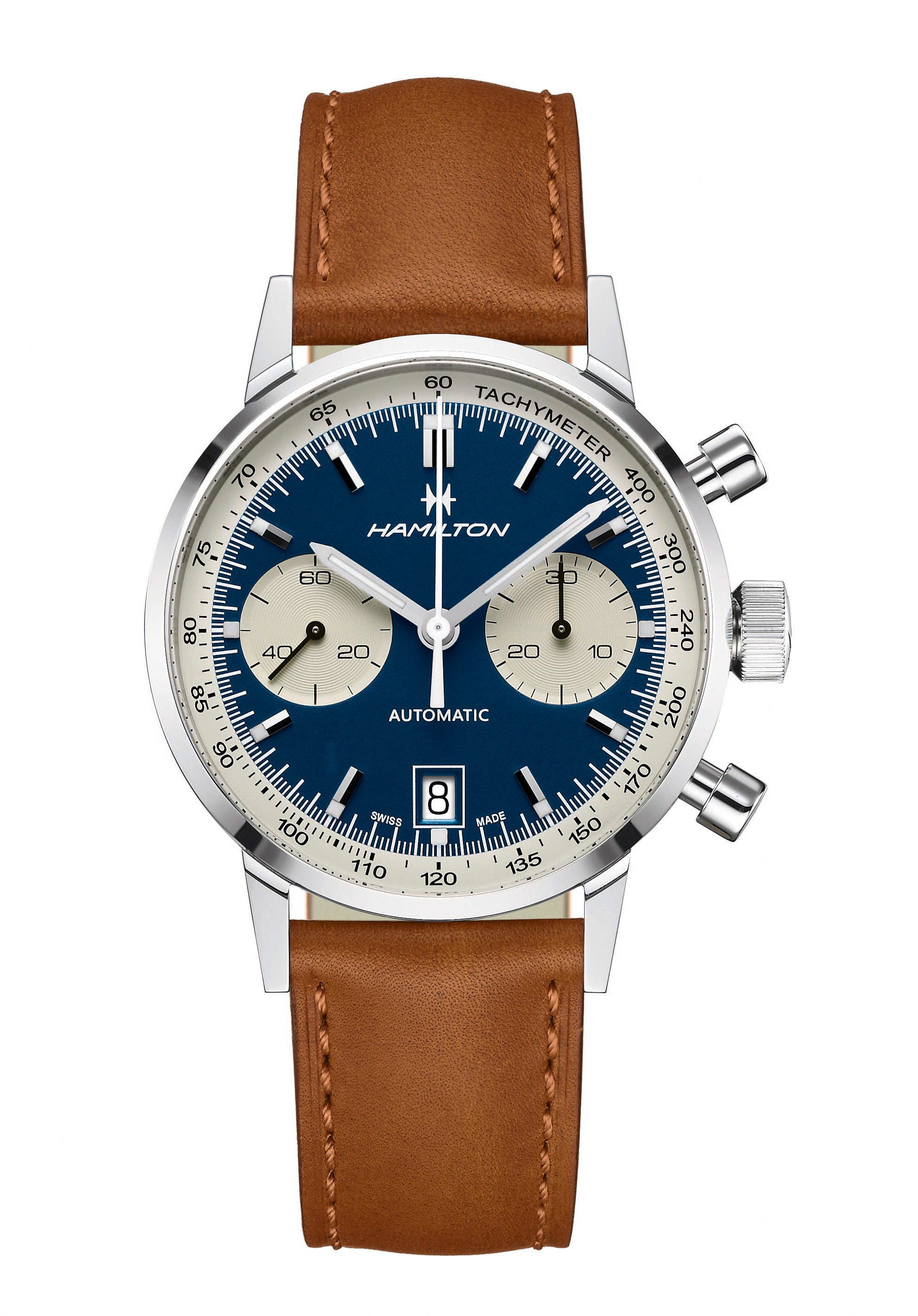 Hamilton Intra-Matic Herrenchronograph Automatik Blau