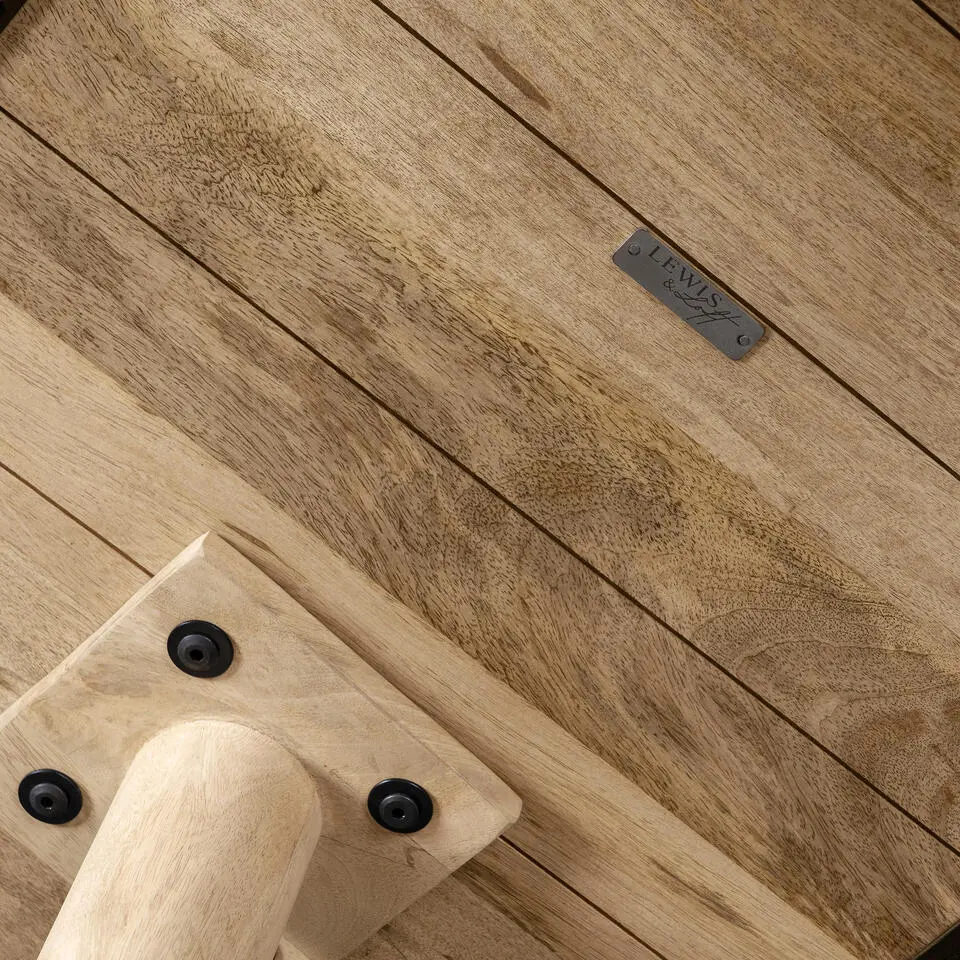 Lewis & Loft Eettafel Lian - Rond ⌀120 - Mangohout - Naturel