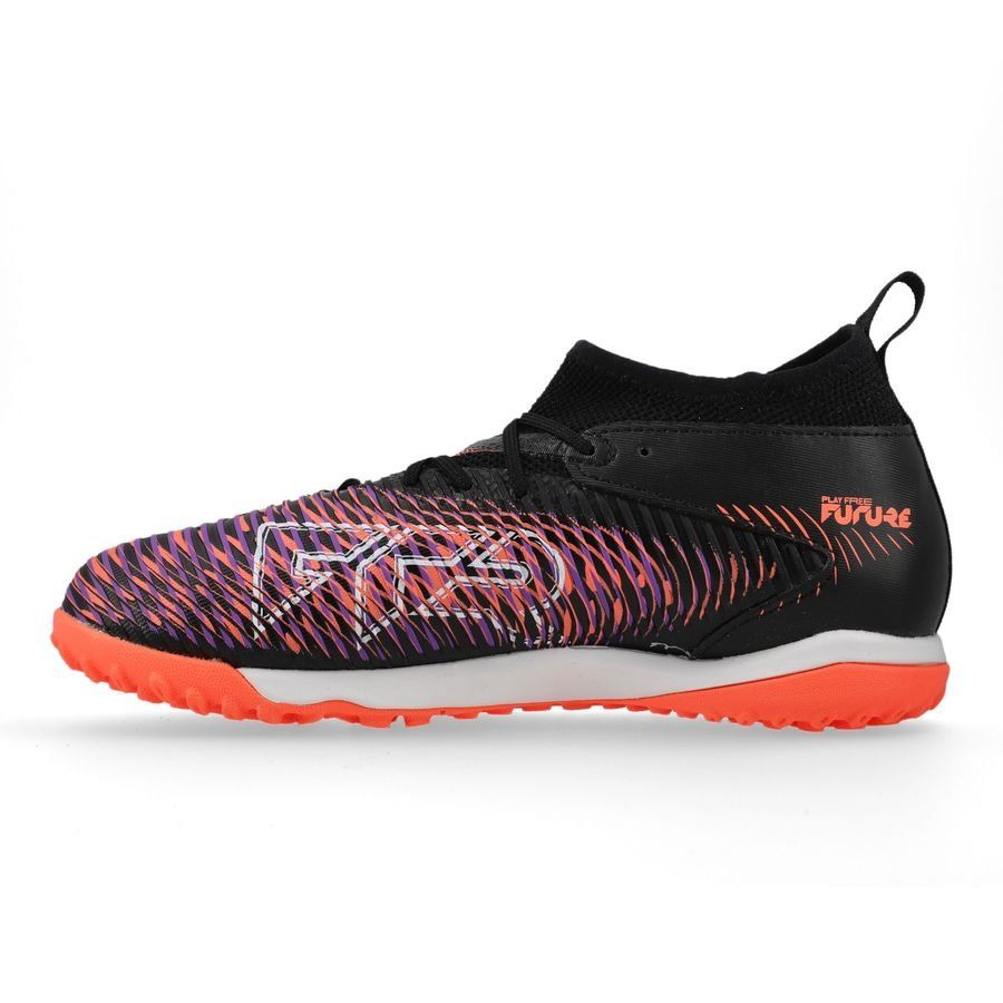 PUMA Future 8 Match   Mid TT Unlimited - Noir/Blanc/Glowing Red Enfant