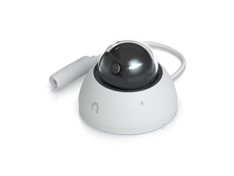 Ubiquiti Netzwerkkamera UniFi AI Dome Weiss Allwetter-feste, vandalismusgeschützte 4K PoE Dome-Kamera mit erweiterten KI-Fähigkeiten und Langstrecken-IR-Nachtsicht