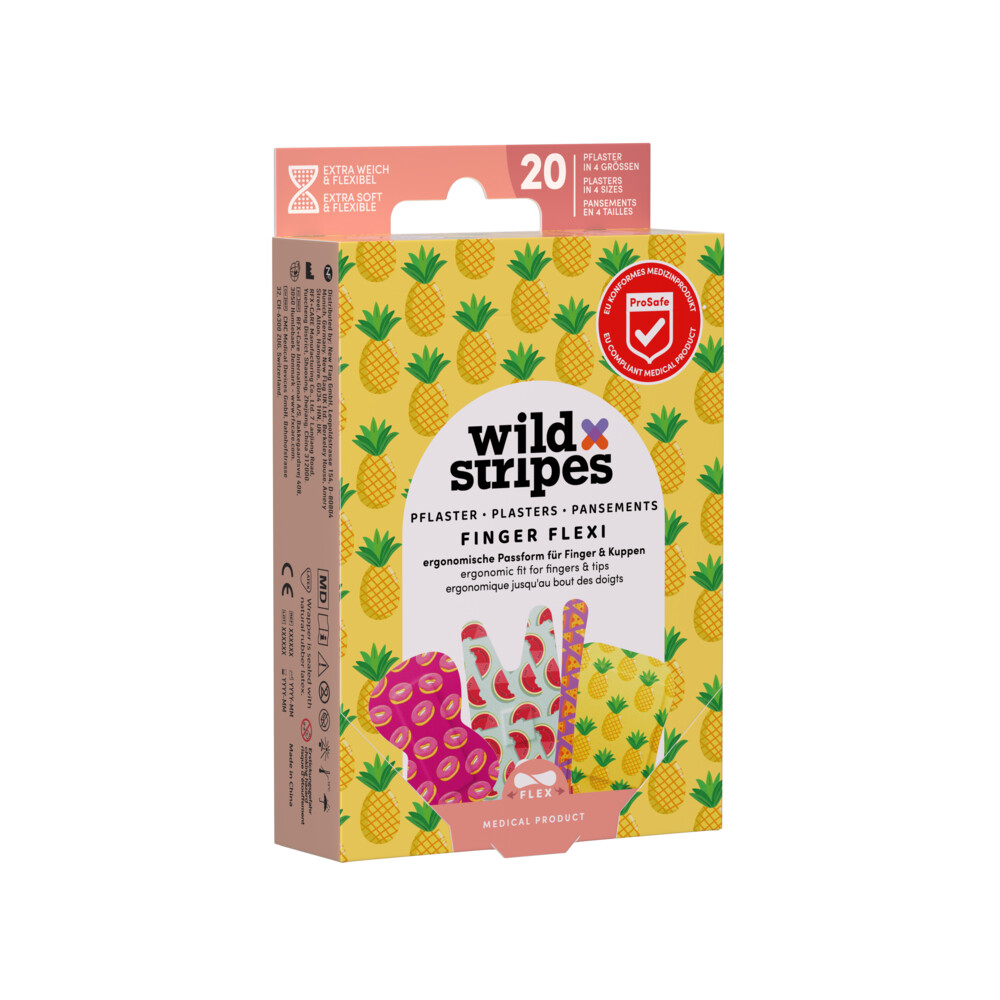 Wild Stripes Pleisters Finger Flexi Food20 stuks