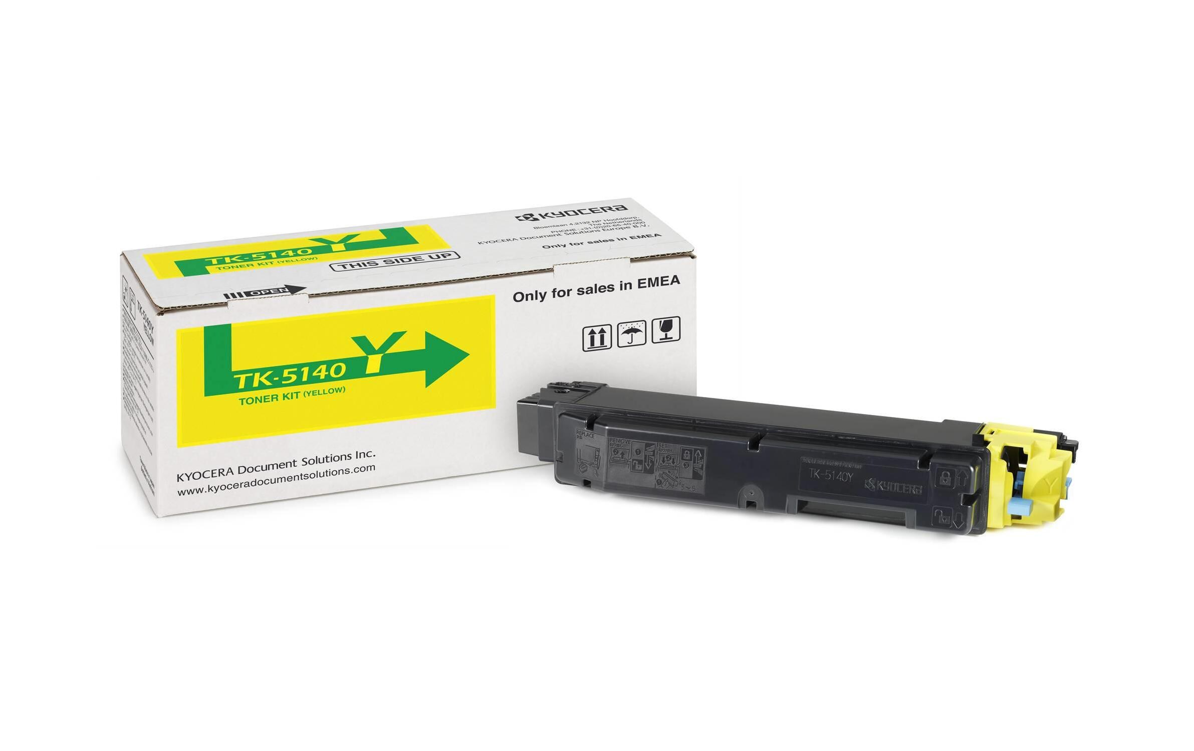 Toner TK-5140Y Yellow<br>Toner, black
