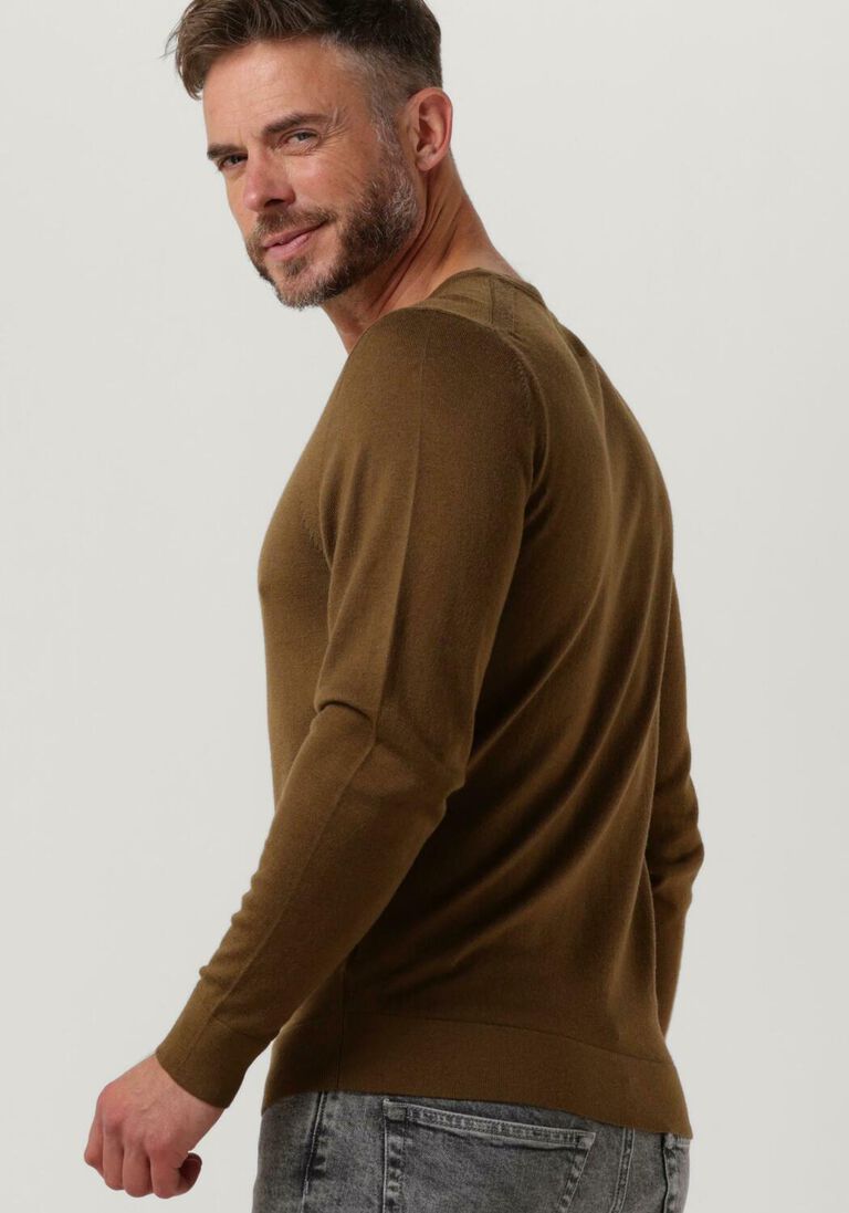 CALVIN KLEIN olijf calvin klein sweater superior wool crew neck sweater