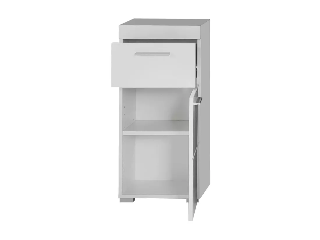 Meuble bas - Mélaminé - Blanc - 37 - 79 - 31 cm