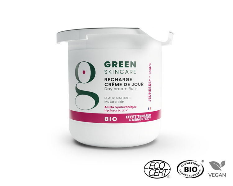 Green Skincare - Jeunesse+ Crème de Jour BIO - Refill, 50ml