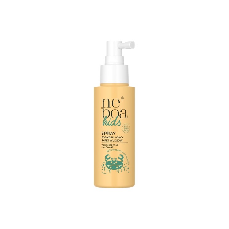 Neboa Kids Spray ułatwiający rozczesywanie podkreślający fale i loki 100 ml