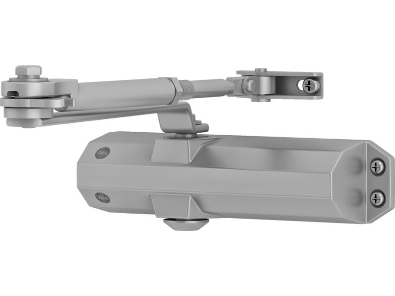 Yale Türschliesser mit Feststellarm, Serie 4500 Silber Feststell-Türschliesser