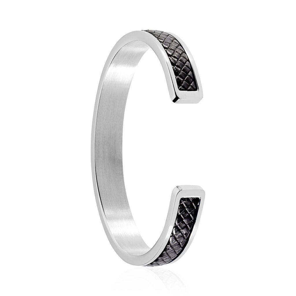 Bracelet Jonc Ahmet Acier Blanc