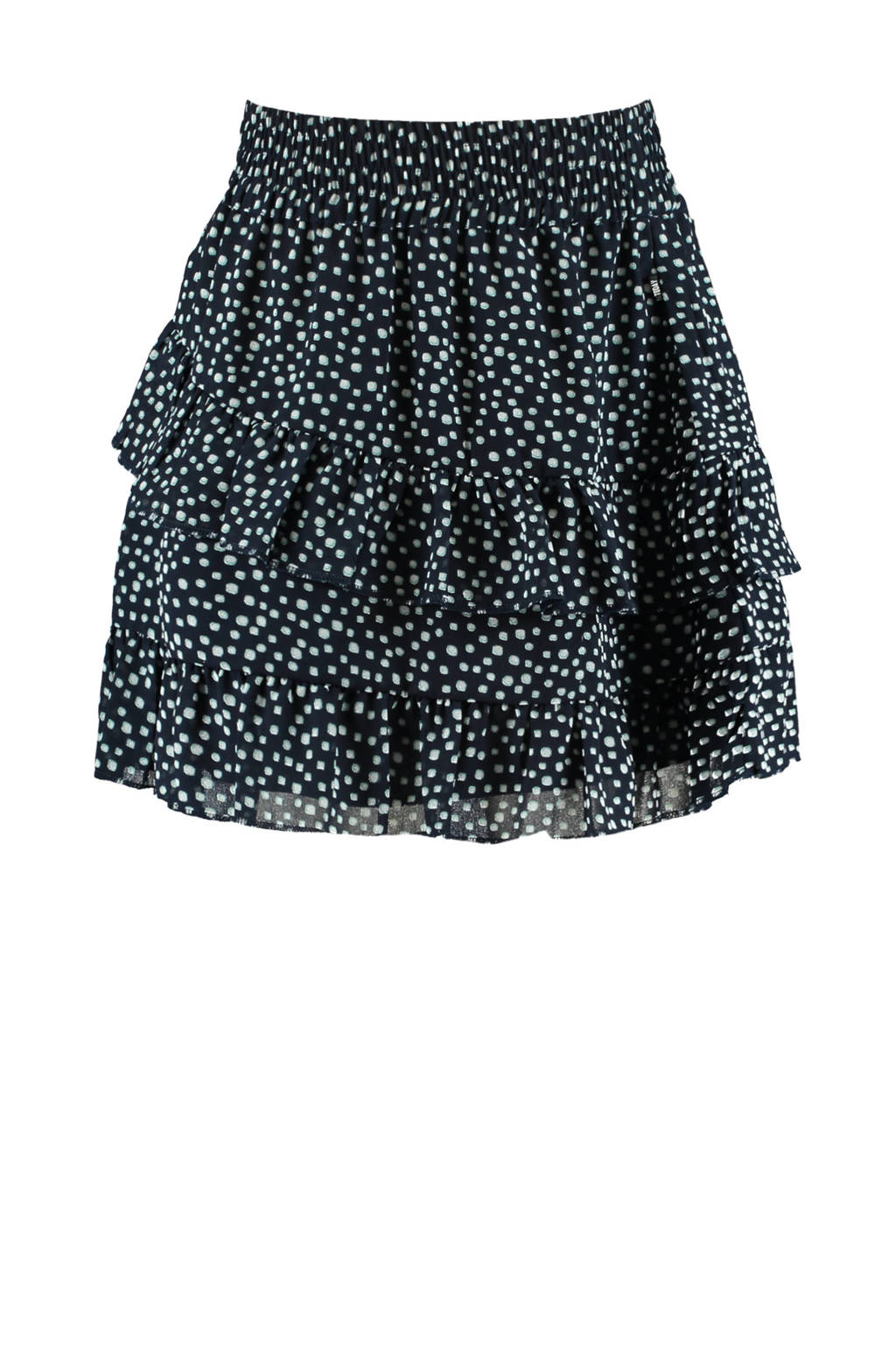 America Today rok Robby met all over print donkerblauw/wit