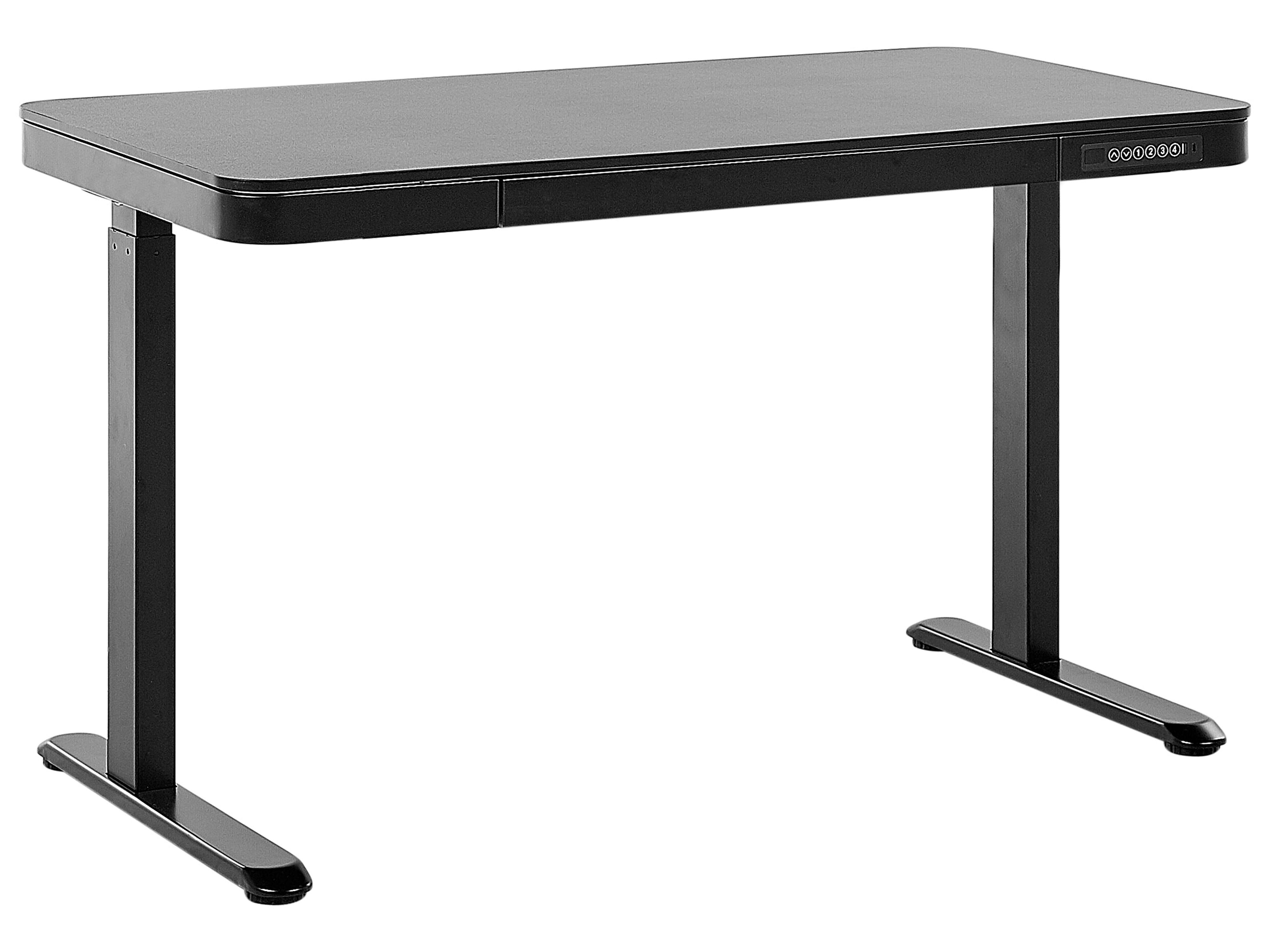 Elektrisch verstelbaar sta-bureau KENLY Zwart 120 cm 60 cm met USB-poort