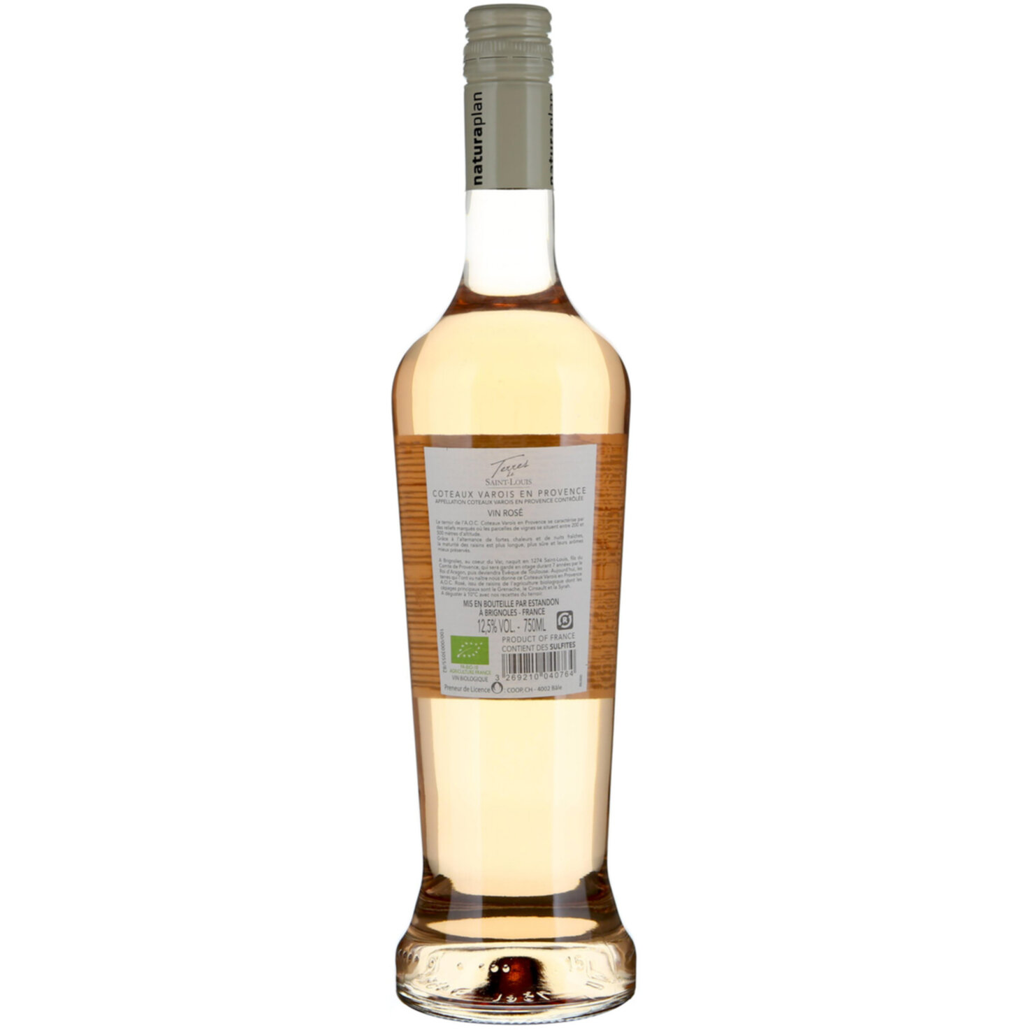 Naturaplan Bio-Coteaux Varois AOC Rosé Les Terres Saint Louis Estandon -75cl