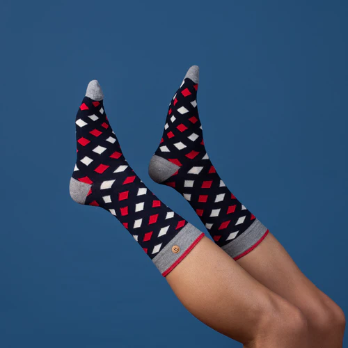 Chaussettes Anthony & Kate - Navy bleu marine