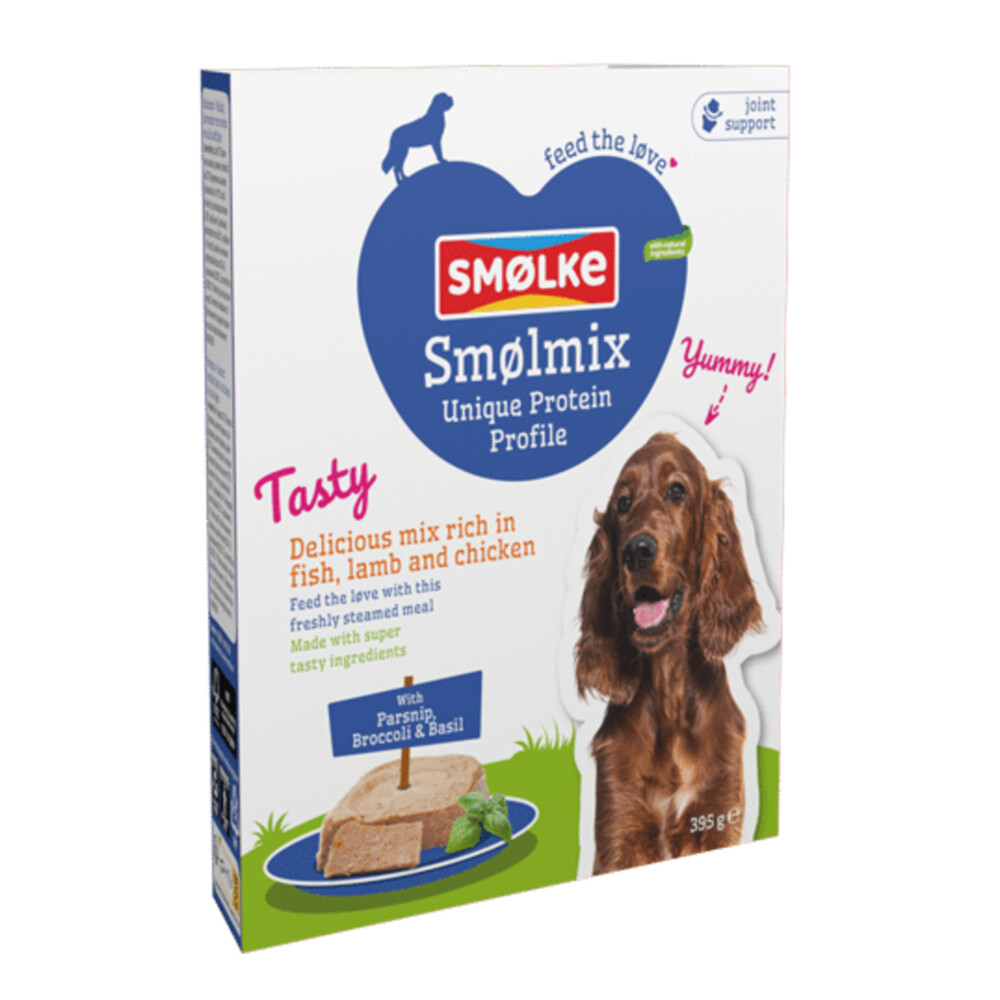 10x Smolke Vers Gestoomd Hondenvoer Nat Smølmix395 gr