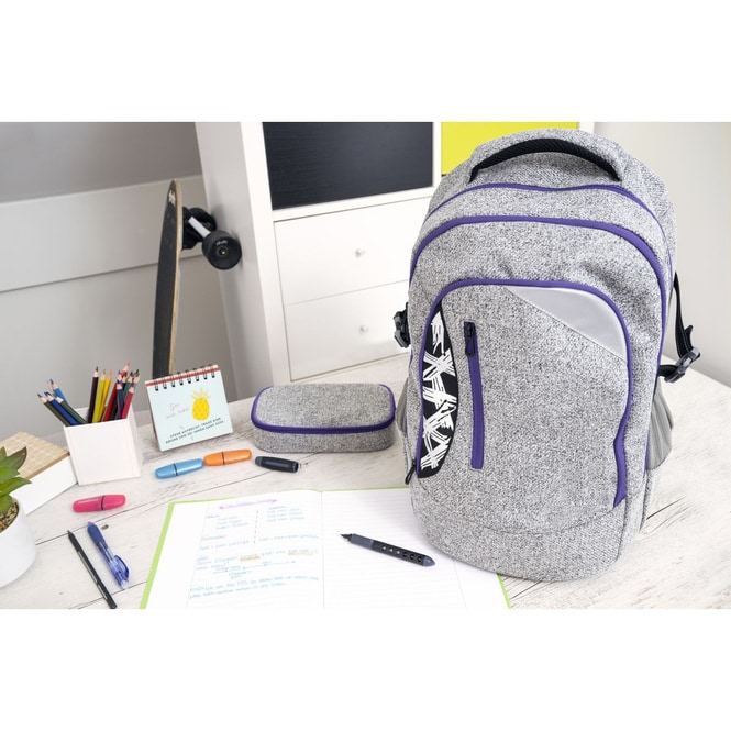 Schulrucksack - X-Style pro - grau