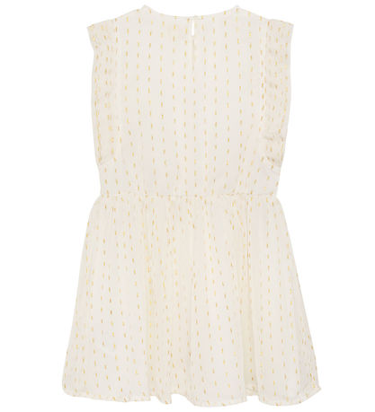 Creamie Kleid - Chiffon Lurex - Buttercreme