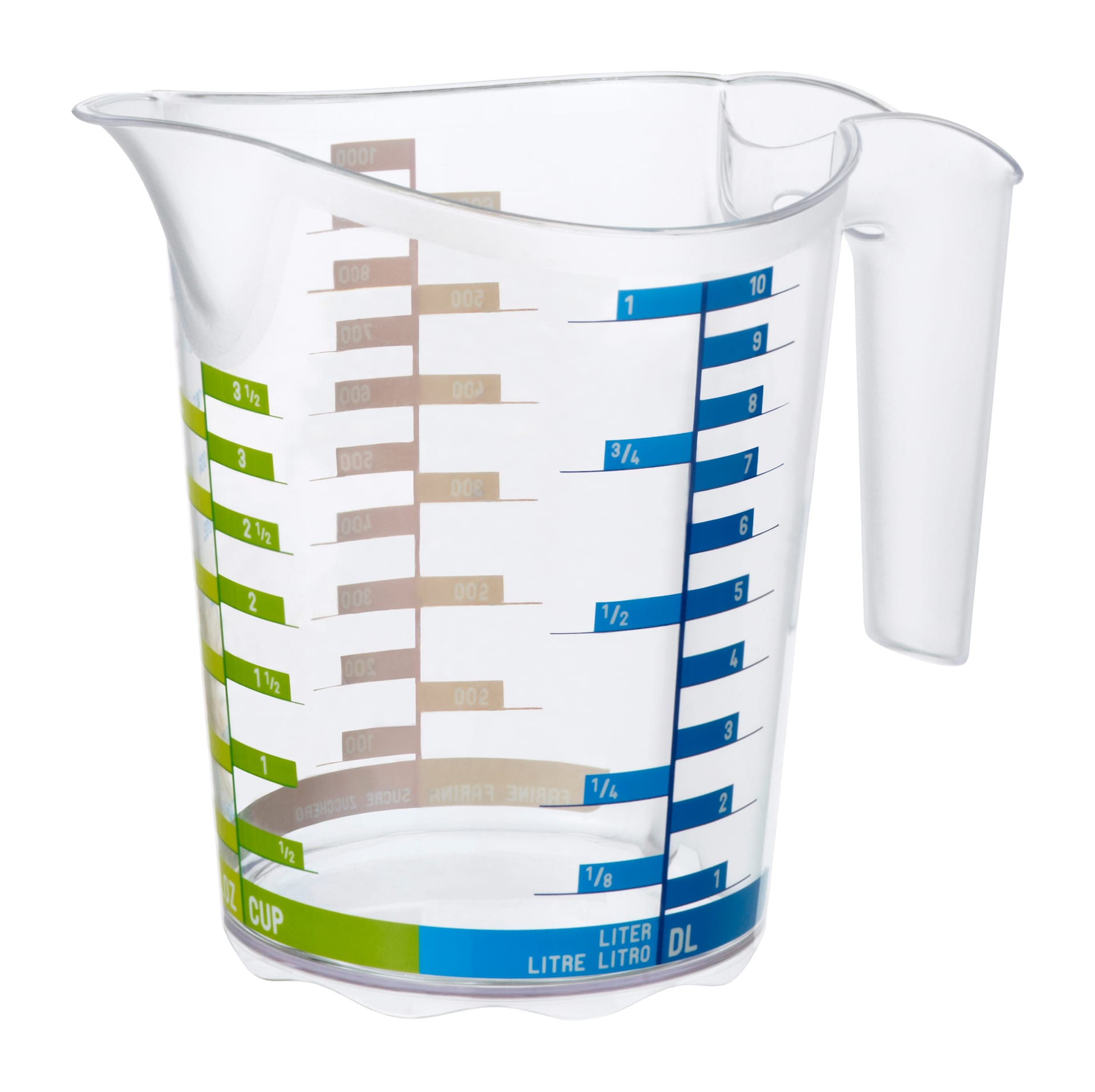 rotho Messbecher DOMINO 1 Liter Kunststoff