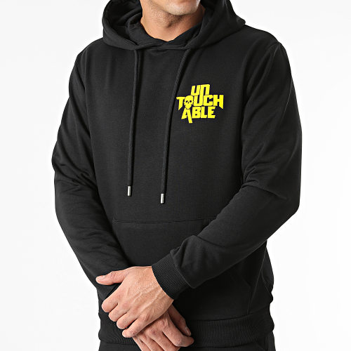 Ensemble De Survêtement Logo Back Noir Jaune