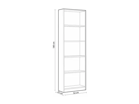Etagère 5 niveaux - L52 x H180 cm