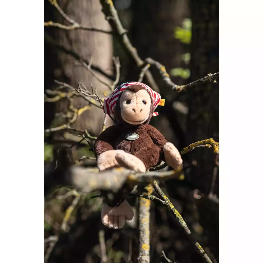 Steiff Schlenker Affe Scotty braun, 28 cm