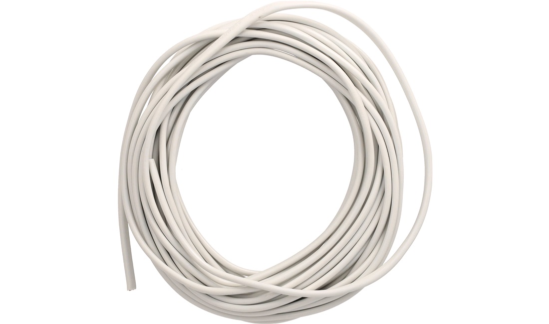 Ledning 10 meter flad hvid