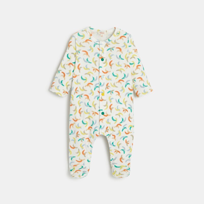 Pyjama bébé à imprimés bananes blanc Catimini Blanc