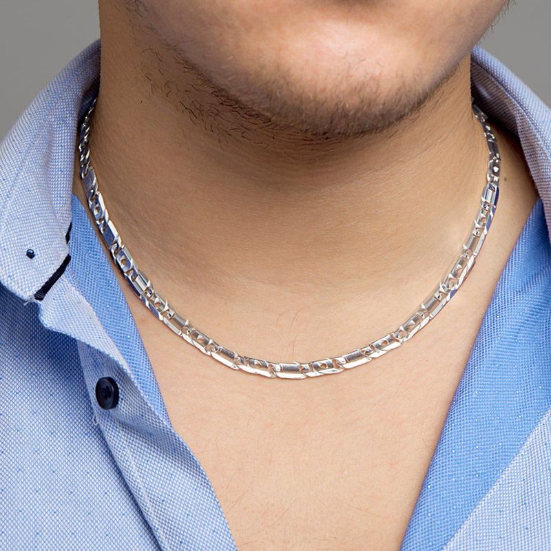 Zilveren Collier - Arendsoog - 7 mm - 60 cm