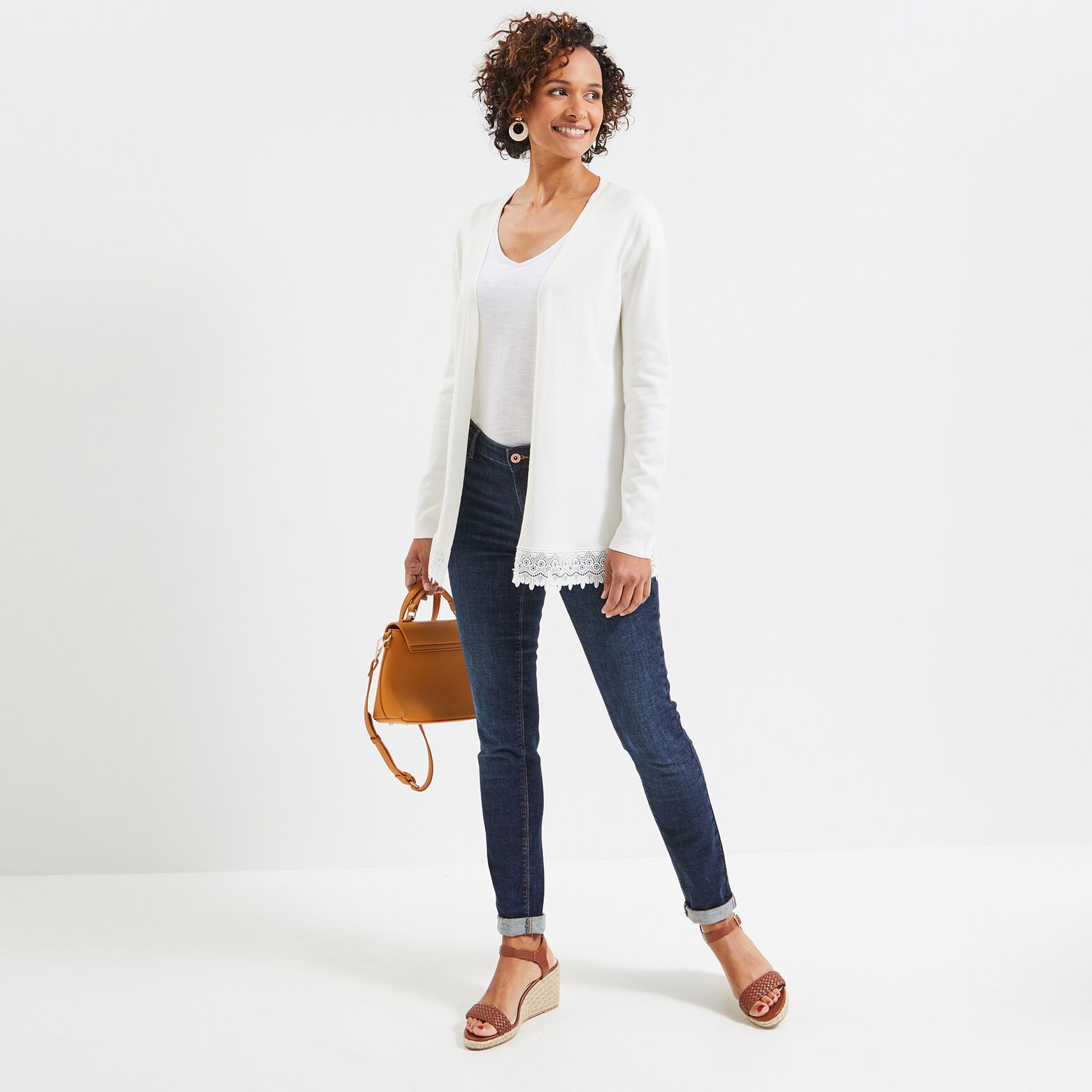 Gilet mi long femme