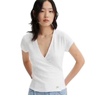 Tee-shirt à manches courtes femme Dry Goods Pointelle Wrap LEVIS