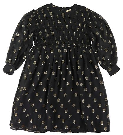 Stella McCartney Kids Kleid - Schwarz/Gold