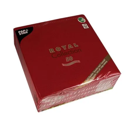 Pap Star Servietten Royal Collection uni bordeaux