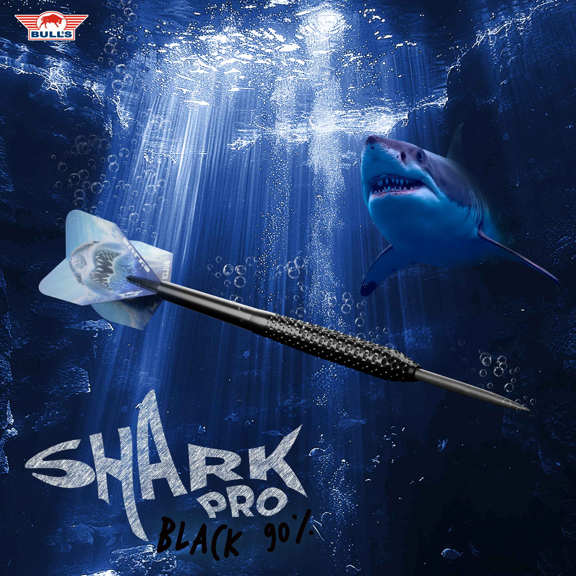 Bull's NL - Shark Pro Black - Steeldart