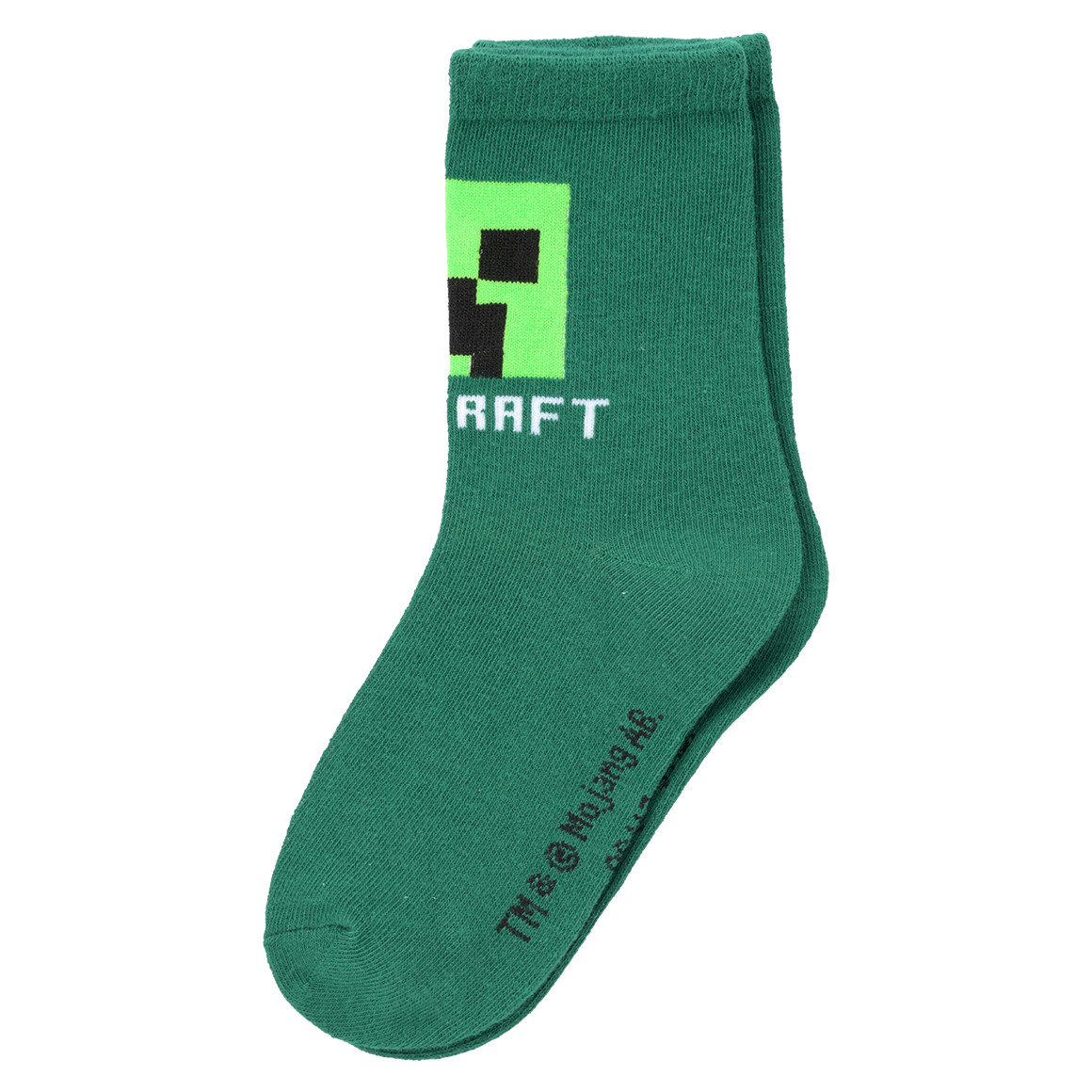 Topolino 3 Paar Minecraft Socken im Set dunkelgrau / grün / dunkelgrün