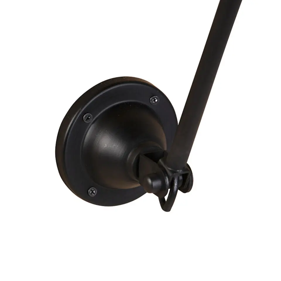 Qazqa wandlampen wye zwart e27