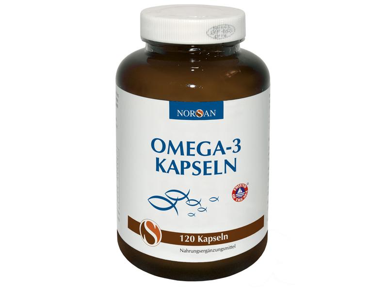 Norsan Omega-3 Fischöl Kapseln 120 Stück Hochwertiges Nahrungsergänzungsmittel aus natürlichem Fischöl