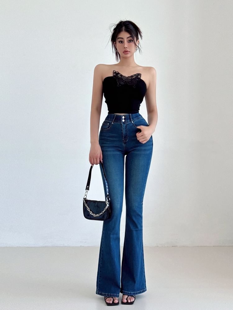 LIVIE - High Rise Flared Jeans (Diverse designs)