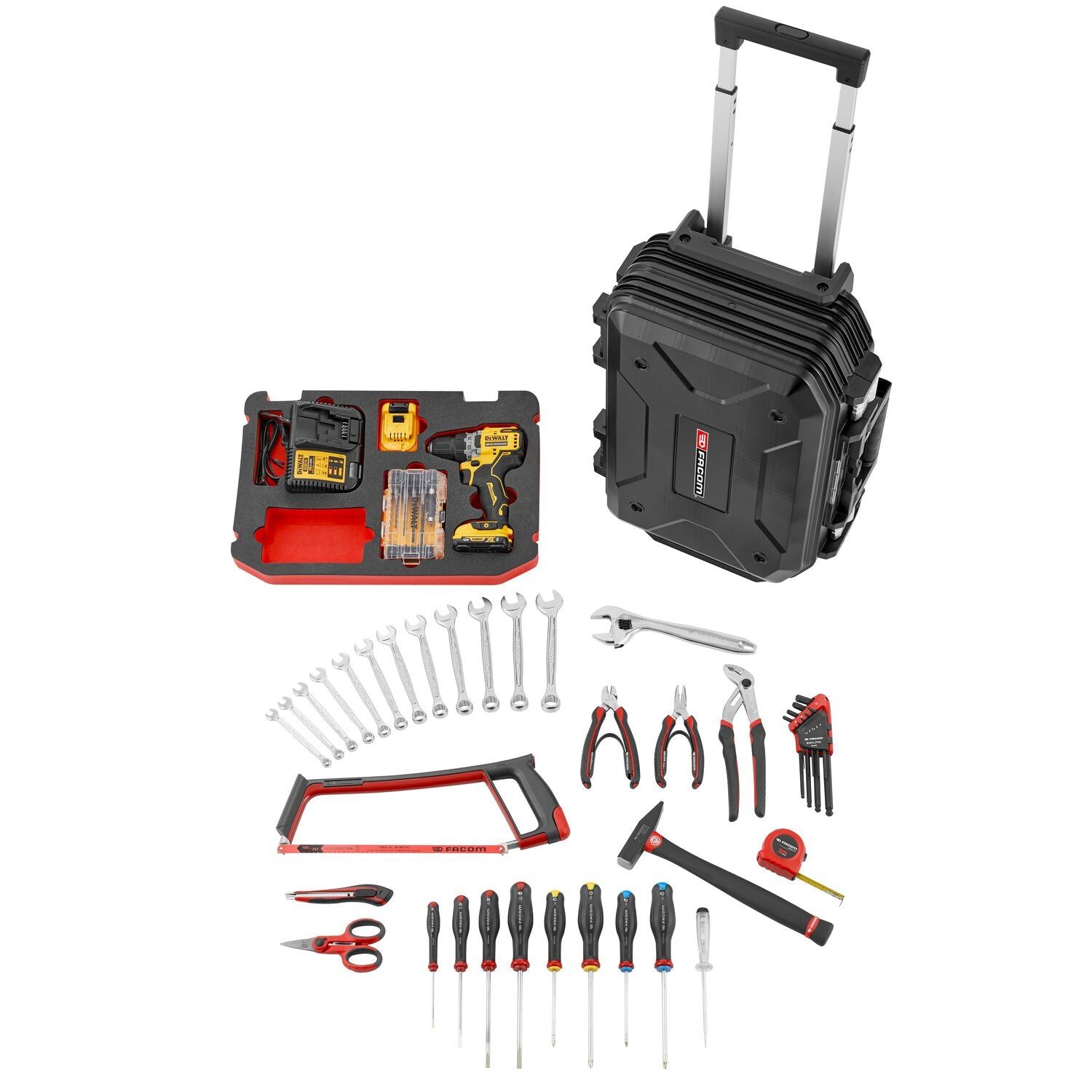 Facom Gereedschapskoffer Gevuld Facom/DeWALT - 68-delig - BV.R30CMD1PB