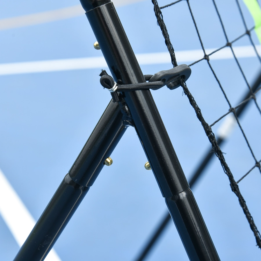 HOMCOM Fußball Rebounder schwarz