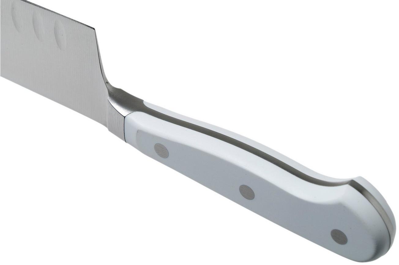 Wüsthof Classic White santoku met kuiltjes 17 cm, 1040231317
