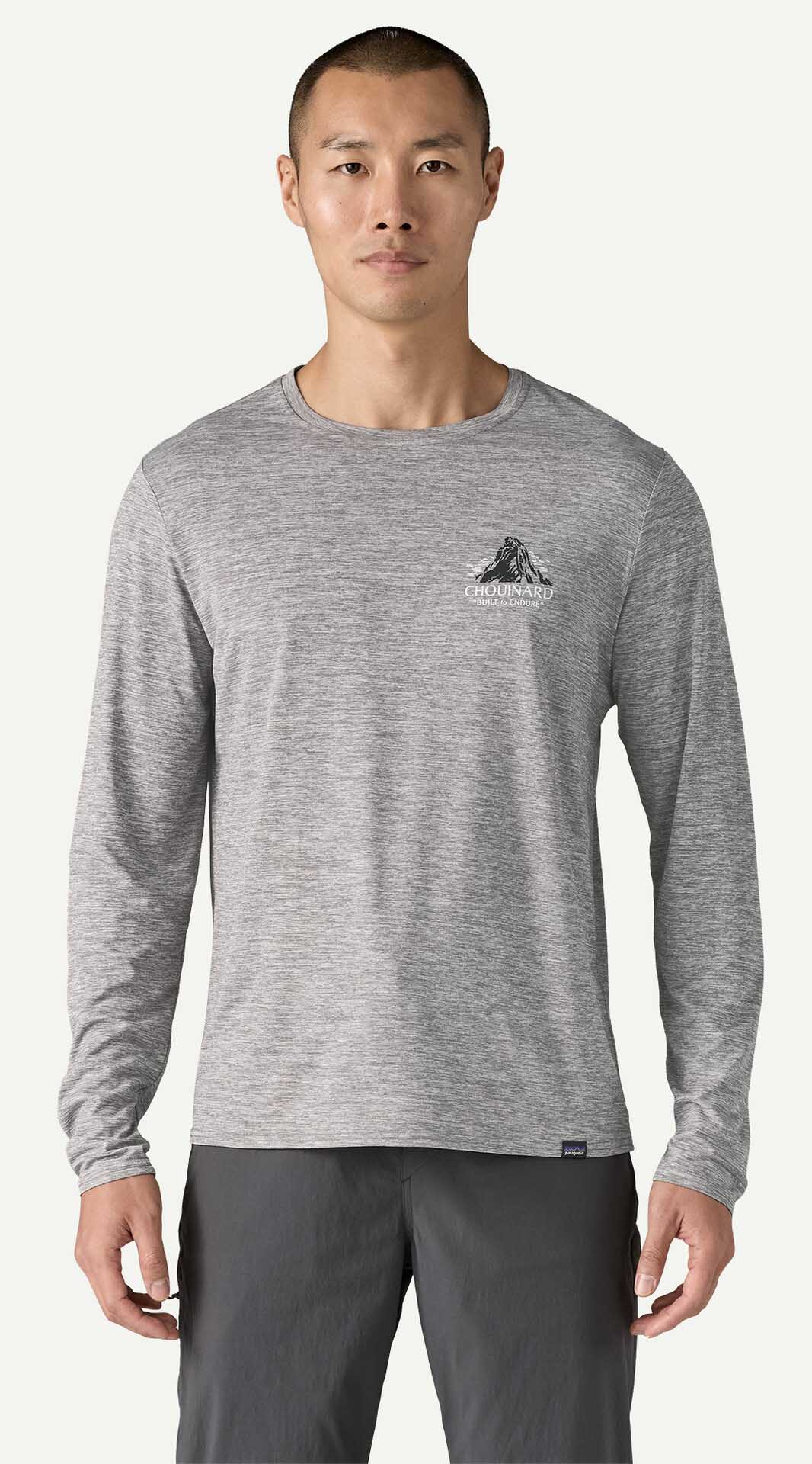 L/S Capilene Cool Daily Graphic Shirt Herre Chouinard Crest: Feather Grey