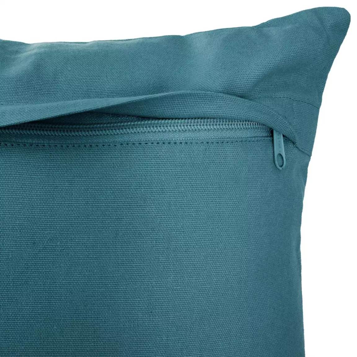 Coussin rectangulaire coton (30 x 50 cm) Otto Bleu canard