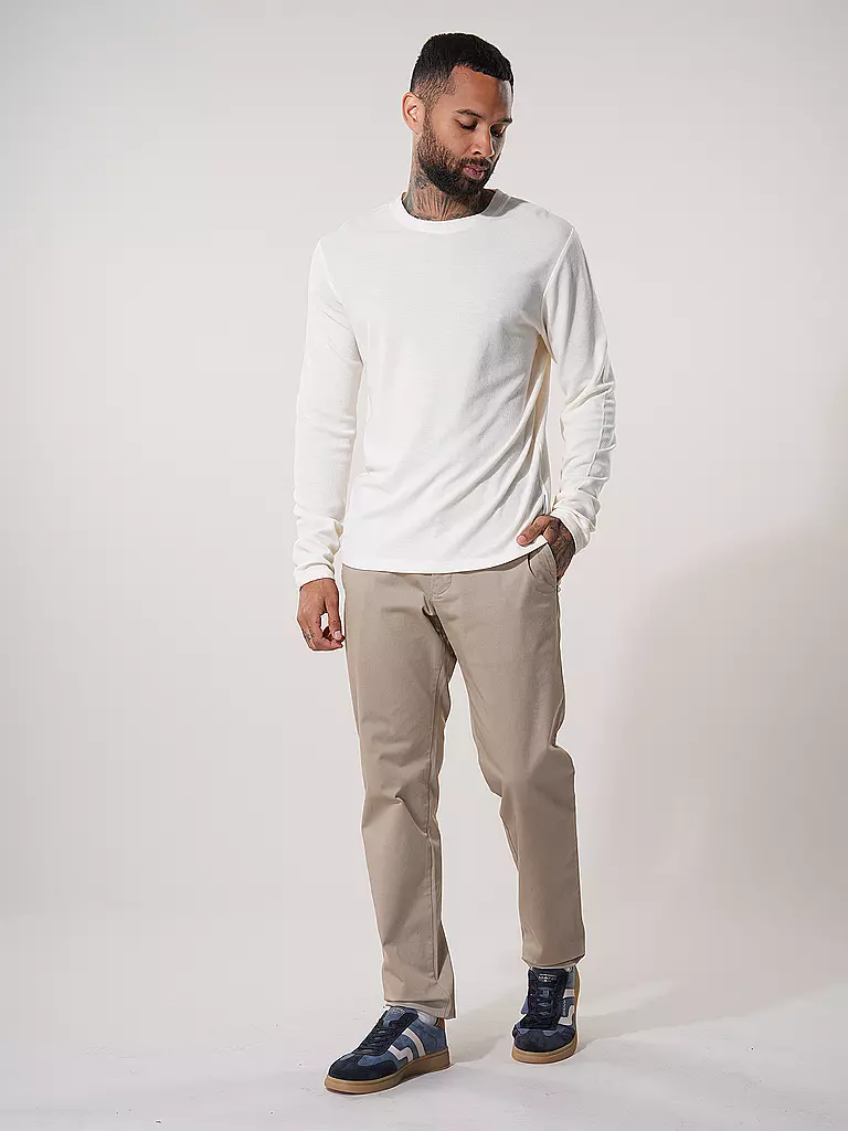 NN.07 Langarmshirt CLIVE weiss