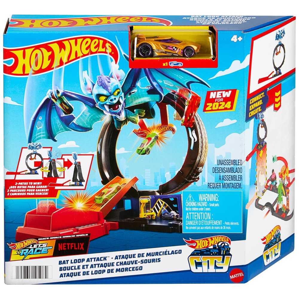 Hot Wheels City Bat Loop Attack Set