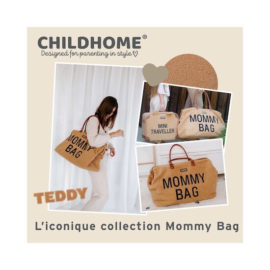 Sac à langer Mommy Bag   Teddy brun        de               Childhome