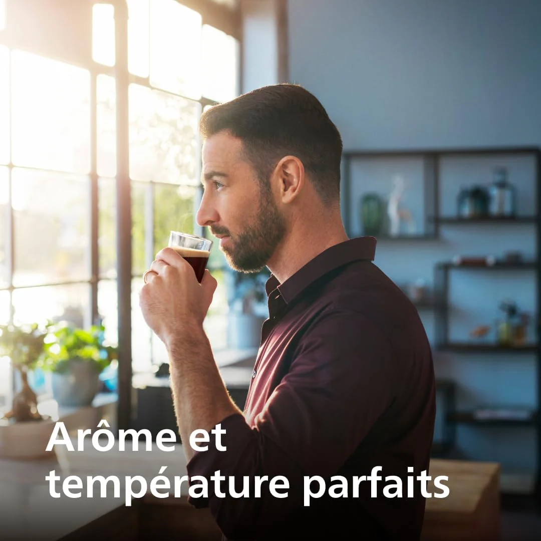 Philips Série 5400 Machine Expresso - Café à Grain - LatteGo Mousseur à Lait, 12 Spécialités de Café, Affichage Intuitif, 4 Profils Utilisateur, Noir (EP5441/50)