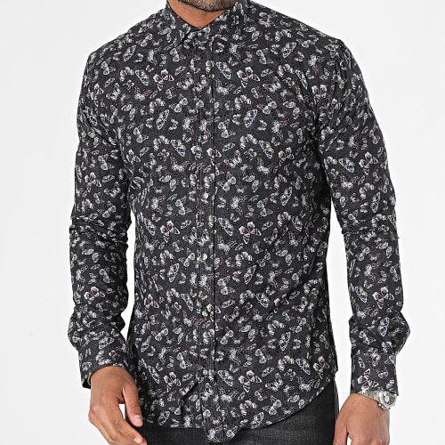 Chemise Manches Longues Noir