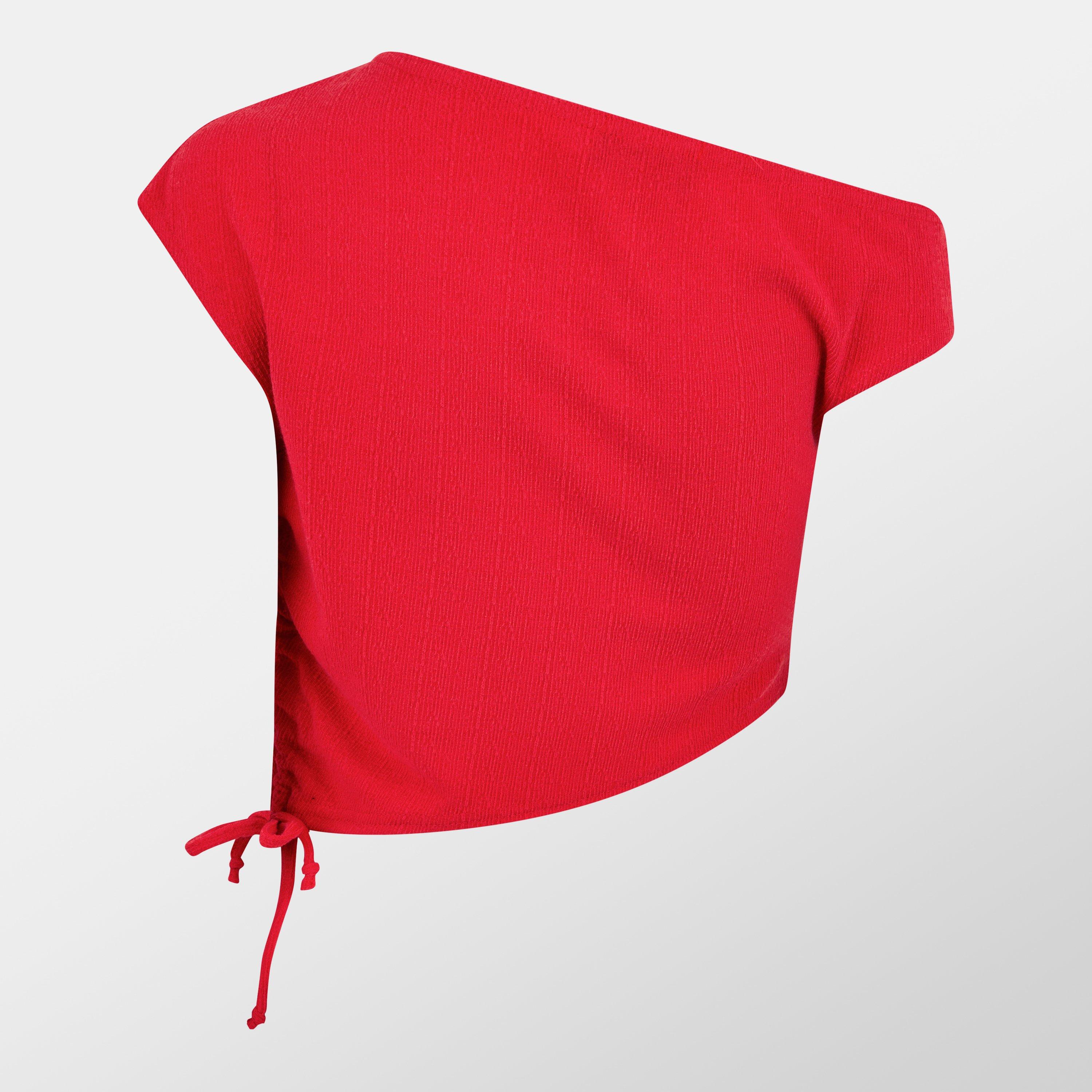 Missy Empire Off The Shoulder Ruched Crop Top