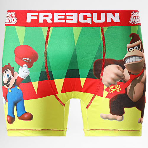 Boxer Super Mario Vert Jaune