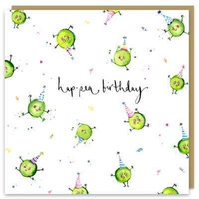 Hap-Pea Birthday Card